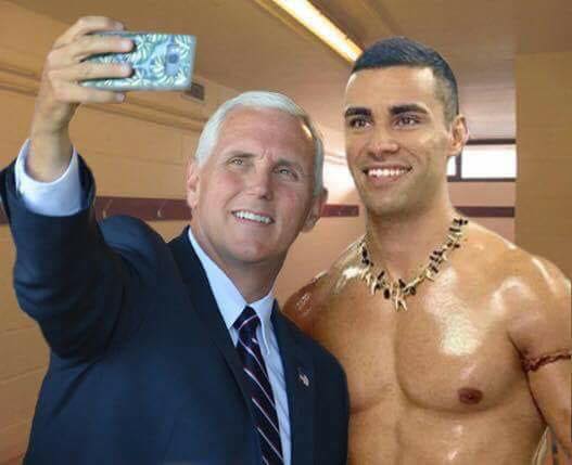 pence_selfie_pita_fake